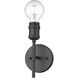 Axel 1 Light 4.75 inch Matte Black Wall Sconce Wall Light in No Shade